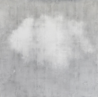 Nuage 1  90 x 90 cm - Fusains